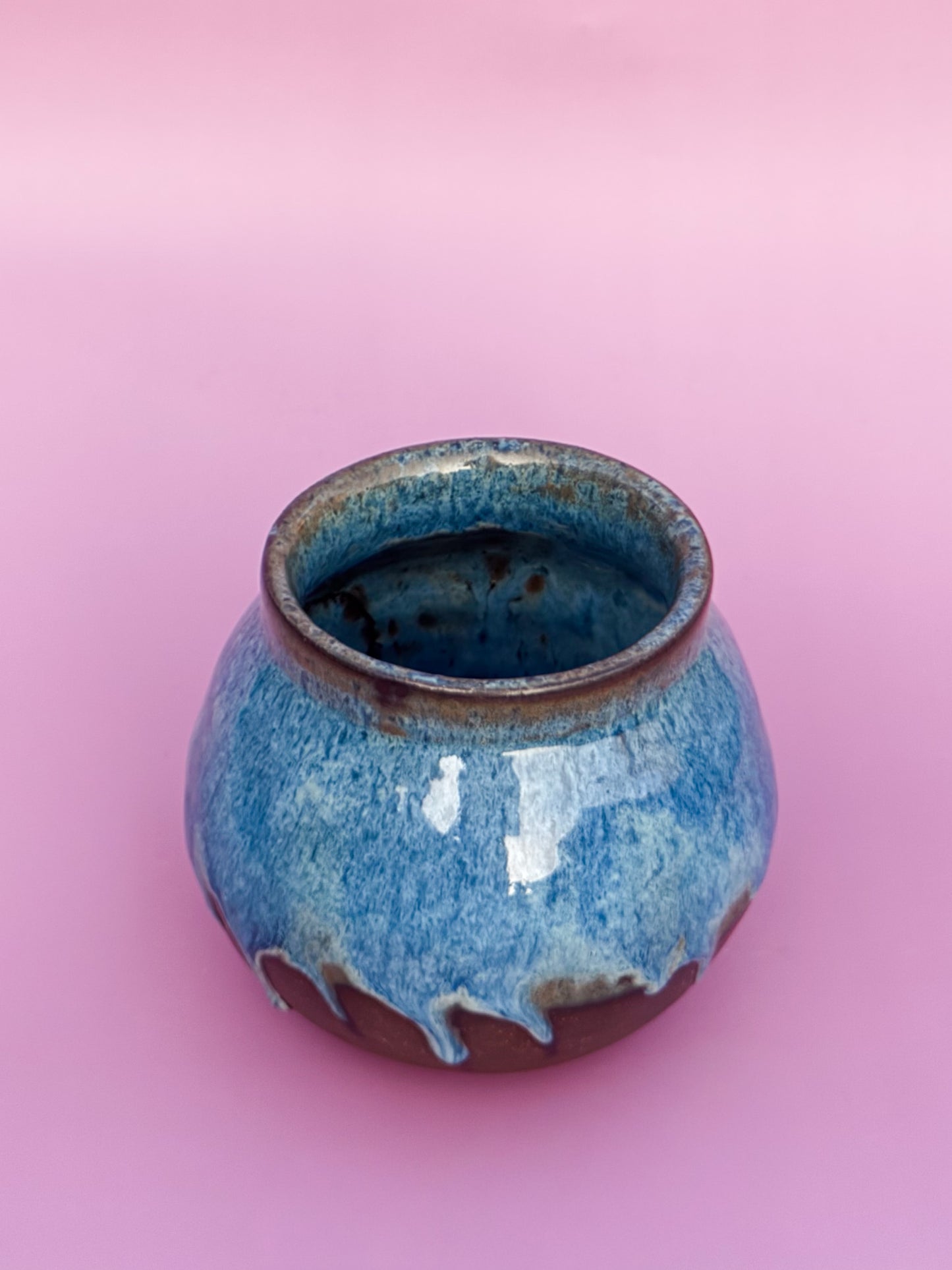 Medium blue vase