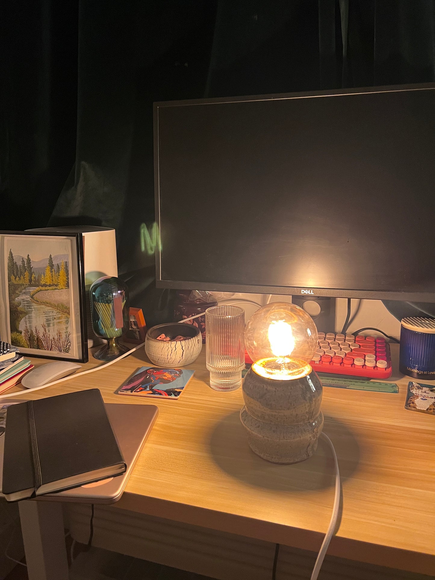Beige table lamp